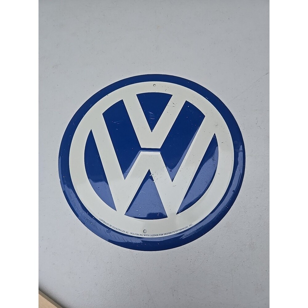 Volkswagen Enamel Sign - Nice Vintage Advertising Signage